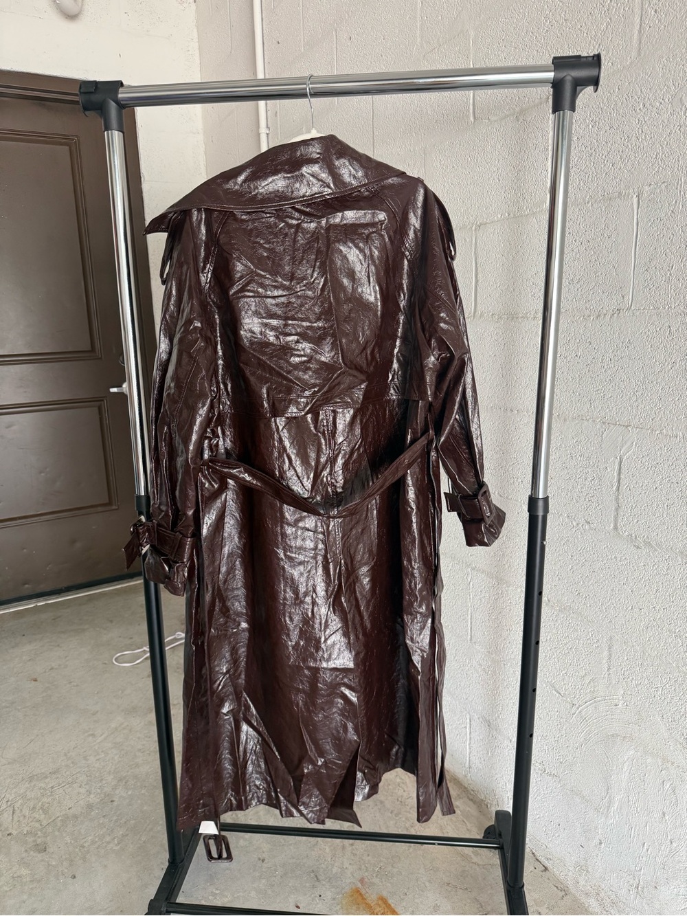 Women's Brown Trench Coat - Picture 3 of 3
